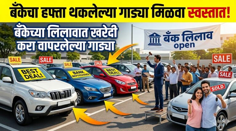 3 लाखात कार तर 30 हजार रुपयांत बाईक | बँकेने ओढून आणलेल्या गाड्या घ्या. Buy old vehicles from bank.
