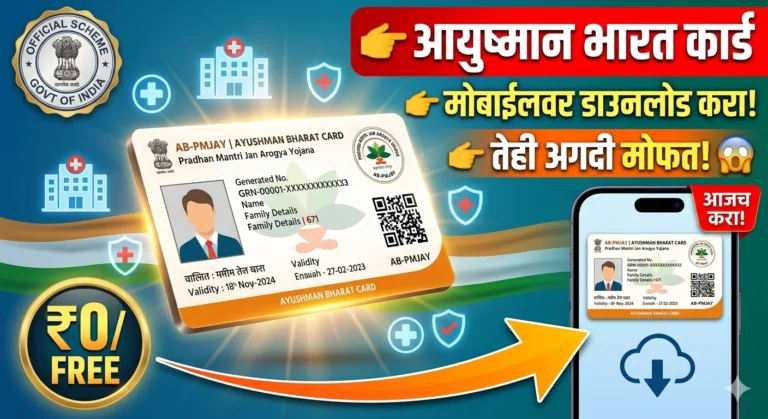 आयुष्मान भारत गोल्डन कार्ड व आभा कार्ड कसे काढायचे? – स्टेप बाय स्टेप माहिती