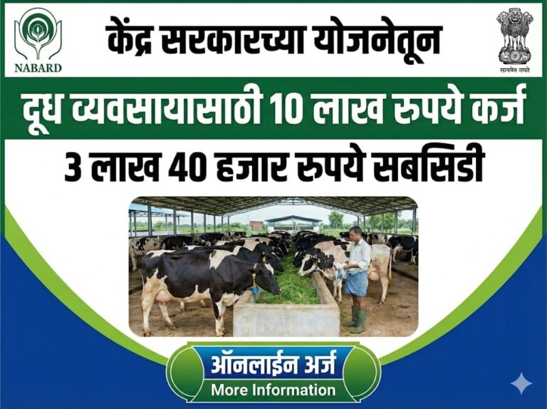 नाबार्ड डेअरी लोन योजना: दूध व्यवसायासाठी 3 लाख 30 हजार सबसिडी