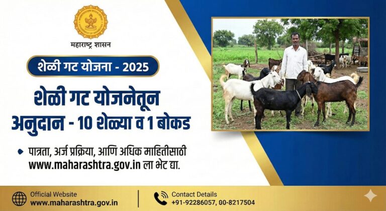 १० शेळ्या १ बोकड योजना: महाराष्ट्र सरकार देत अनुदान