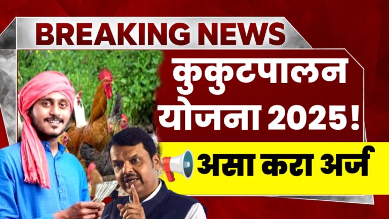 कुकुटपालन योजनेअंतर्गत पात्र लाभार्थ्यांना सरकारकडून कोंबडी पालनासाठी 75% अनुदान मिळणार
