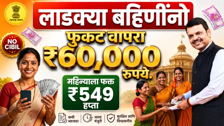 झटपट 60,000 रुपये मिळवा बँक खात्यात CIBIL स्कोअरशिवाय | 60000 loan on without cibil