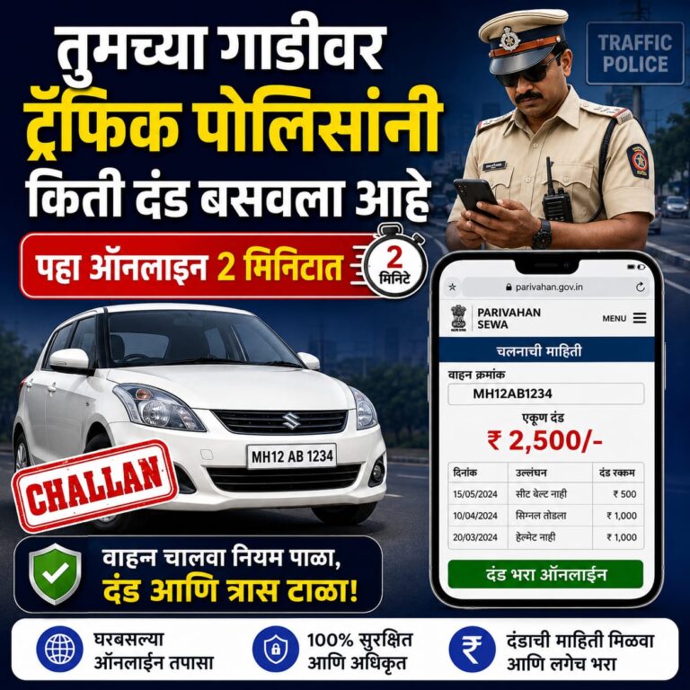 traffic e-challan: घरबसल्या चेक करा ई-चलन स्टेटस, वेळेत दंड भरा नाहीतर Pay